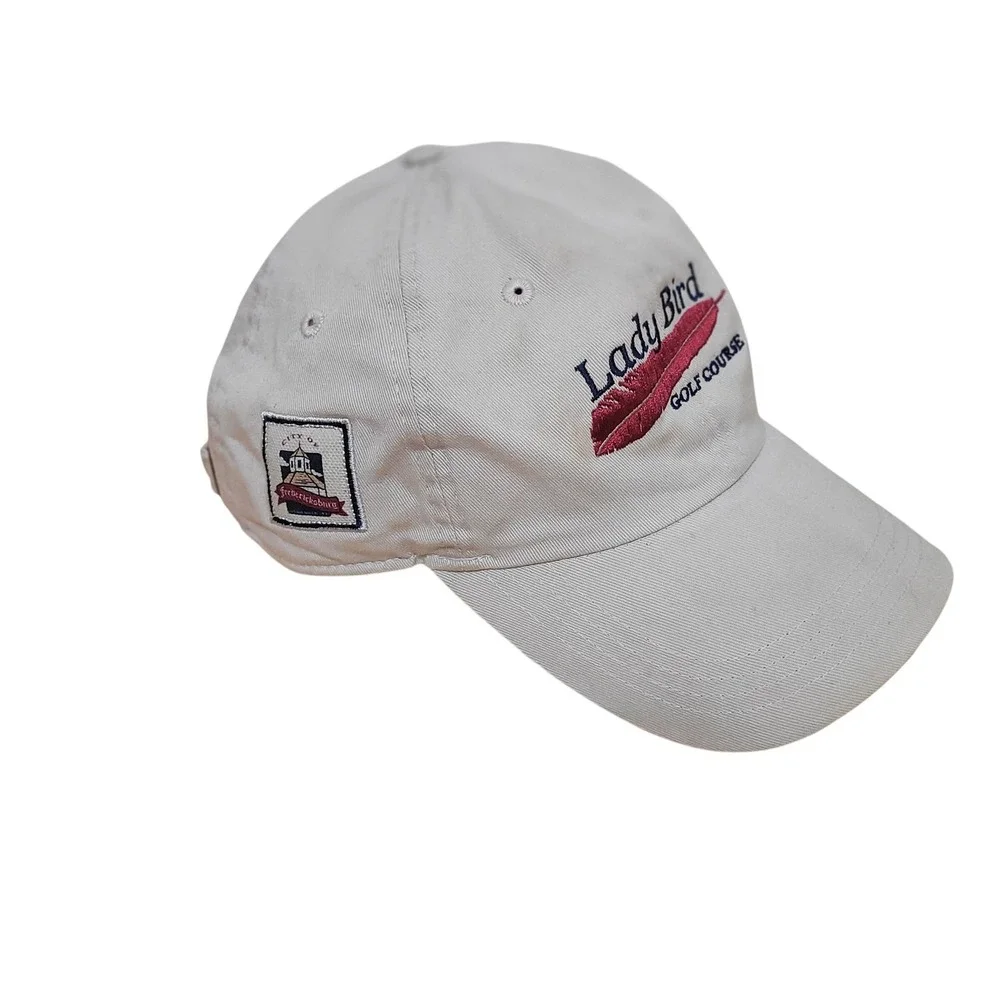 Ahead Vintage Lady Bird Golf Course Fredericksburg Hat Tan Adjustable Strapback